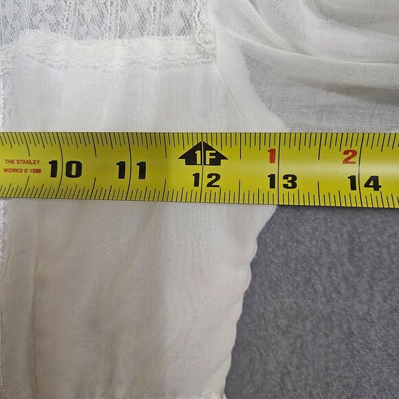 Vintage 70s Gunne Sax White Lace Tiered Wedding Dress Prairie Romantic Bride - Picture 11 of 16